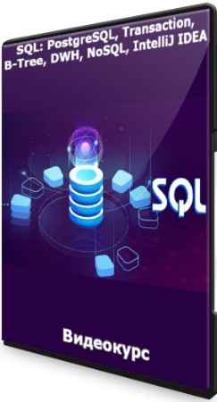 SQL: PostgreSQL, Transaction, B-Tree, DWH, NoSQL, IntelliJ IDEA (2022) Видеокурс
