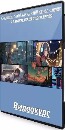 Создай свой Lo-fi, chill канал с нуля: от идеи до первого видео (2025) Видеокурс