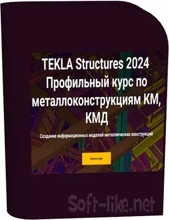 [nip-school] Tekla Structures 2024. Профильный курс по металлоконструкциям КМ, КМД (2025) Видеокурс